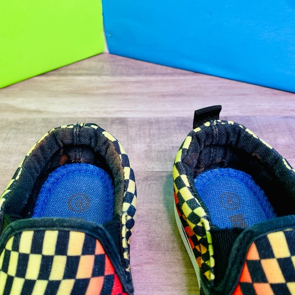 Slip On Rainbow 🌈 Checker Sneakers - Picture 8 of 11